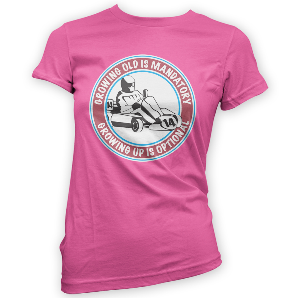 Grandir en option go kart t-shirt femme-x14 couleurs superkart racing cadeau drôle 